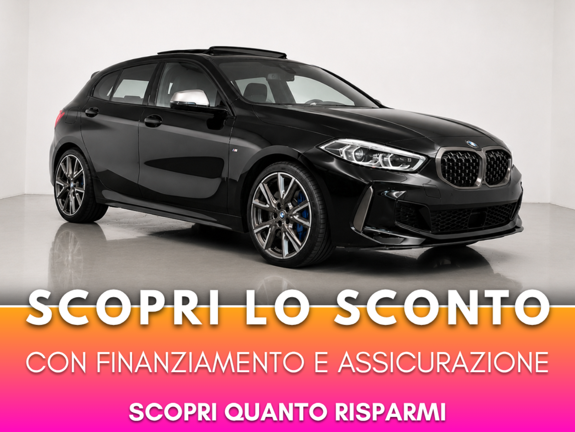 Bmw M 135i xdrive automatica tetto apribile interni in pelle cerchi 19 - Autoviemme