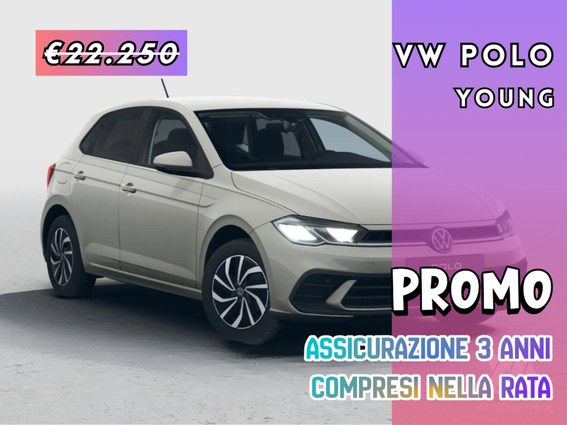 Volkswagen Polo 1.0 Young 80cv   - Autoviemme